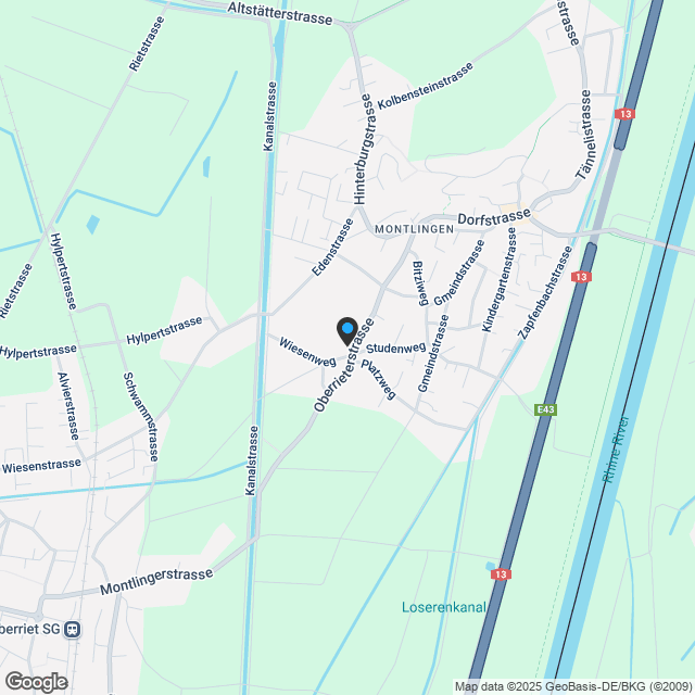 2 1/2-Zimmerwohnung im 1. OG Top 7 - Karte