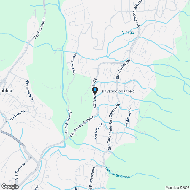 Neue Wohnbaustelle in Davesco - Karte