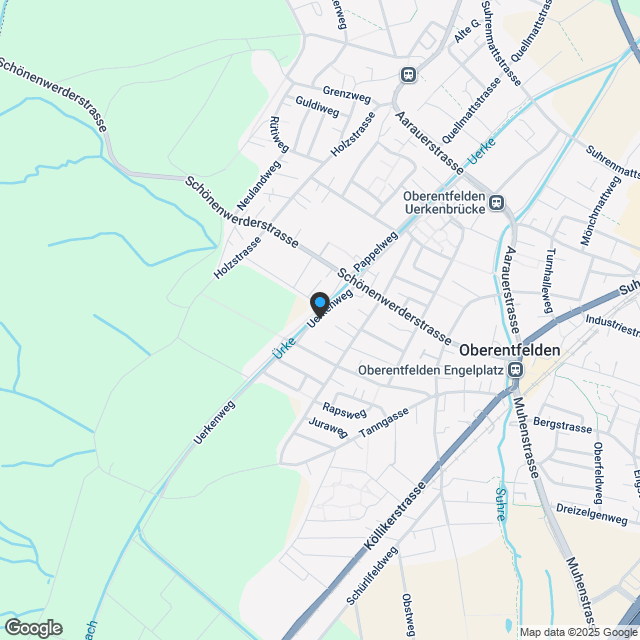 Baustart erfolgt - 4.5-Zimmer Eigentumswohnungen "hirsch-park", am Uerkenweg 37 & 39 Oberentfelden - Karte