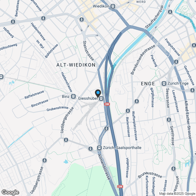Neubauprojekt Eichstrasse Zürich Wohnen mit atemberaubendem Ausblick - Karte