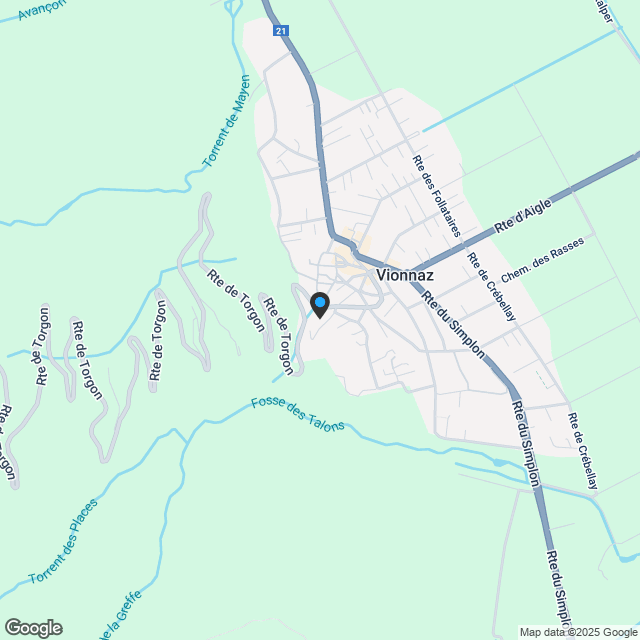 Duplex von 4,5 Zimmern + Bauparzelle von 400 m2 - Karte