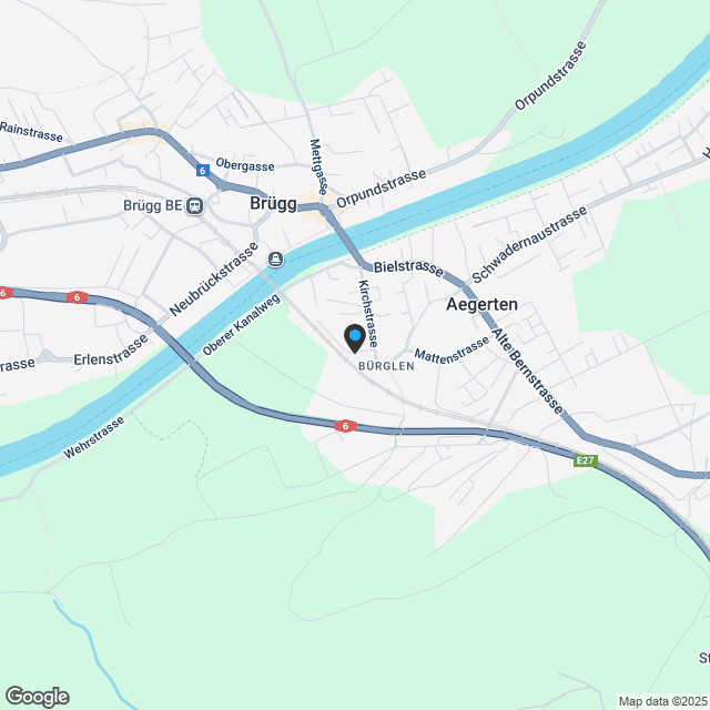 Exklusive 3.5 Zimmer-Wohnung in Aegerten - Karte