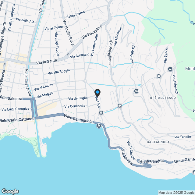 Duplex-Wohnung in einer charmanten Villa in Castagnola - Karte