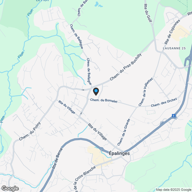 Zwillingsvillen von Ausnahme in Epalinges - Karte