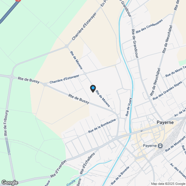 Zentrum von Payerne moderne Villen mit 2 unterirdischen Parkplätzen - Karte