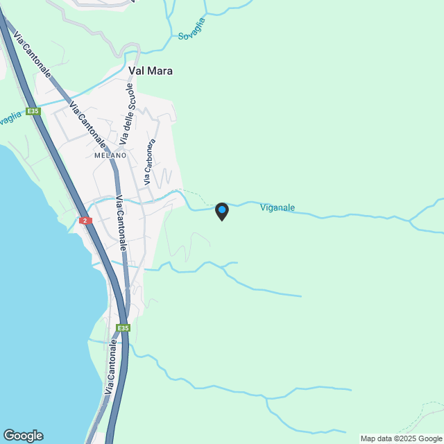 Dachgeschoss 3.5 im Bau mit großem Sonnendeck in Melano - Karte