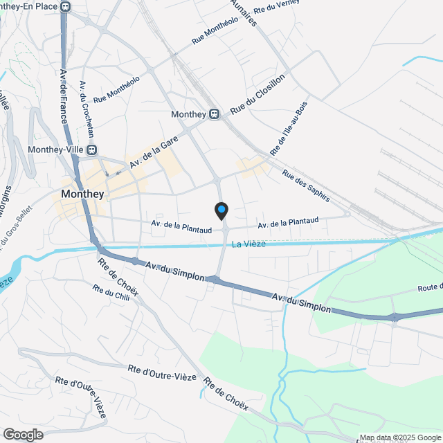 Du träumst auch von einem Attikapartment? 4,5 Zimmer, 121m2 in Monthey - Karte