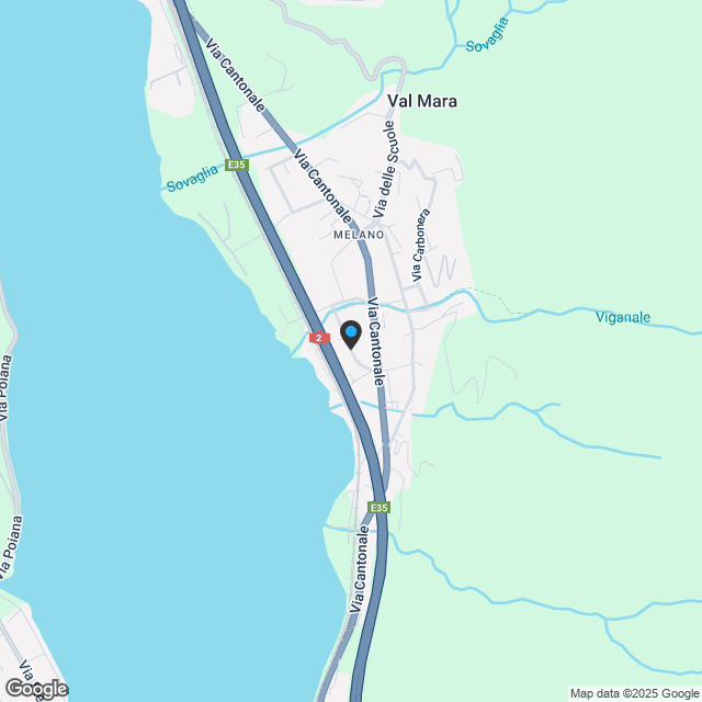 Neue 3.5-Zimmer-Dachwohnung mit Solarium und Hobbyraum in Melano - Karte