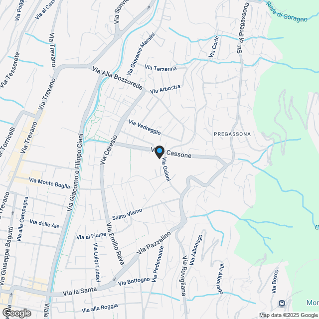 4,5-Zimmer-Wohnung in Pregassona mit neuer Südausrichtung - Karte