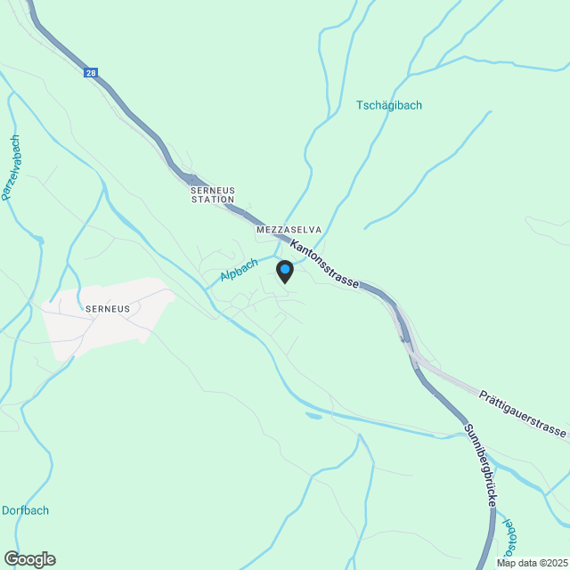 4½-Zimmer-Wohnung Nr. 3, 1. OG, Neubau Ganschiersch - ERSTWOHNUNG - Karte