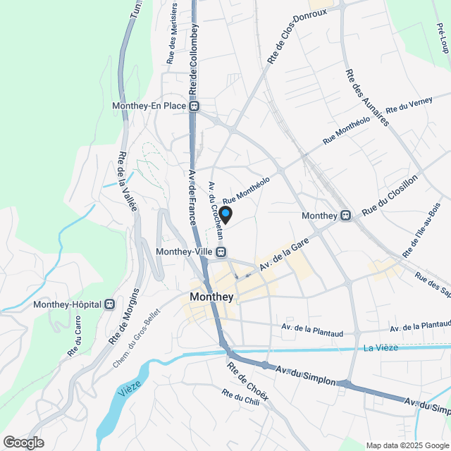 Au Crochetan " Die Gärten von Mabillon - Karte