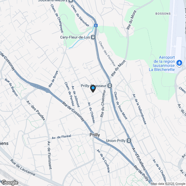 Neue Promotion Prilly Buissonnière - 4,5 ZIMMER GARTENEBENE - Karte