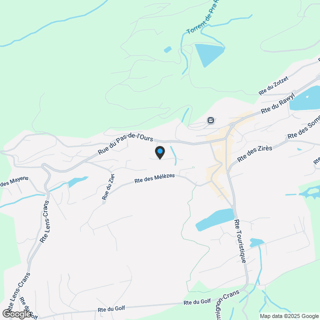 Luxuriöse Wohnung in Crans, Oberflächen zur Auswahl - Karte