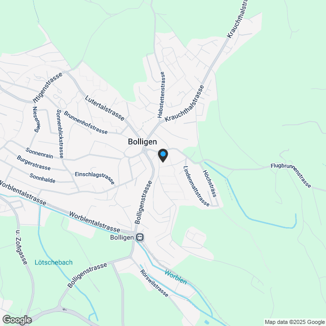 4 ½ Zimmer Attika mit grosser Sonnenterrasse im Flugbrunnenareal Bolligen - Karte