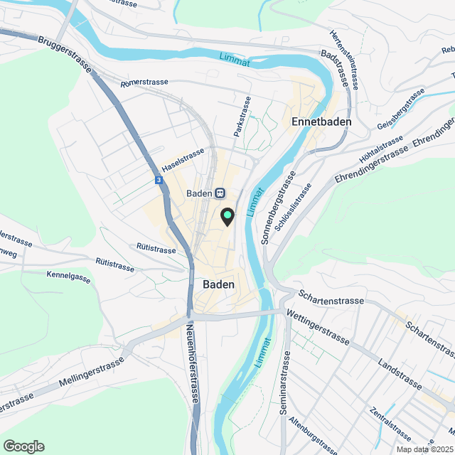 4 ½ Zimmer-Wohnung in Baden mieten - Karte