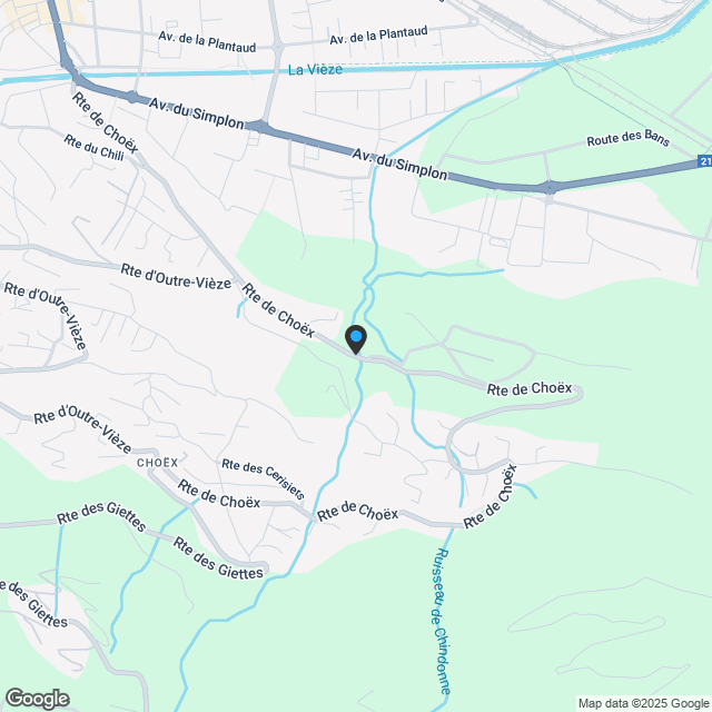 Freistehendes Familienchalet mit 4,5 Zimmern. - Karte