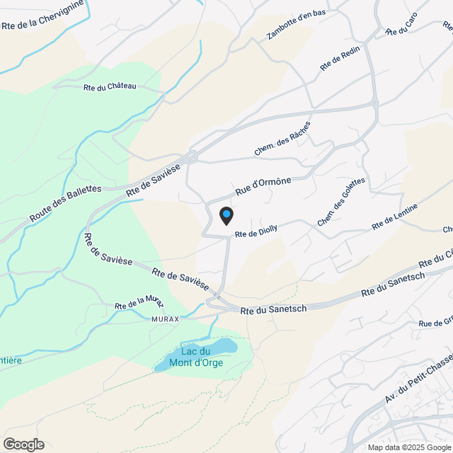 Zwischen Himmel und Bergen - Chalet der Extraklasse in den Hochlagen von Savièse, Wallis - Karte