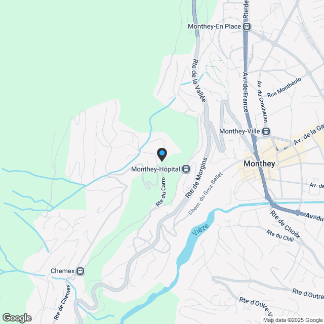 Villa mit 5,5 Zimmern in Collombey (Neyres) - Karte