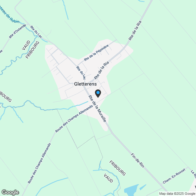 Prächtige individuelle Villen in der Nähe des Sees und der Annehmlichkeiten in Gletterens - Karte