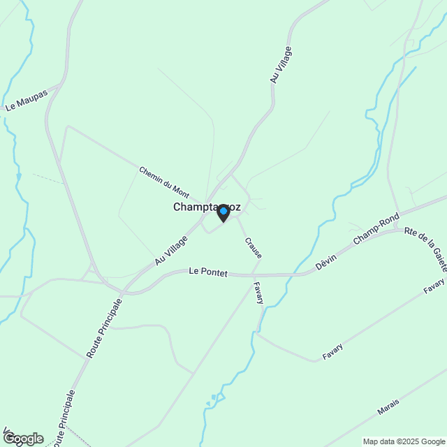 Neue 5-Zimmer-Familienvilla mit Pool in Champtauroz / VD - Karte