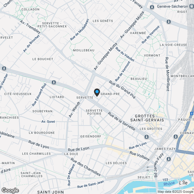 Zu Verkaufen Neuwertiges 2-Zimmer-Apartment 47 m² Innenstadt Genf - Karte