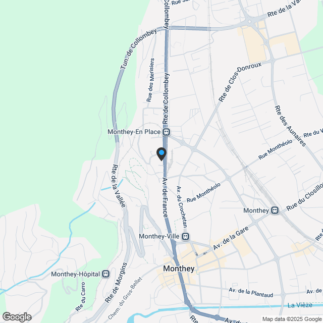 PPE Résidence Hydralis, Av. de France 59, 1870 Monthey - Karte