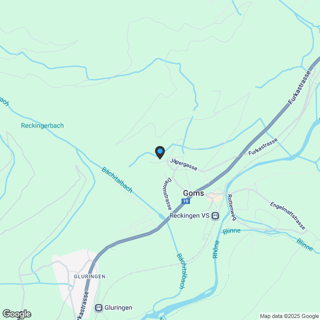 Grossartige Duplex Wohnung im Goms zu kaufen - Karte