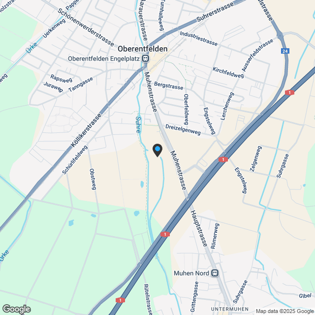 Spielend leicht Wohnen mit Freizeitanschluss in Oberentfelden - Karte