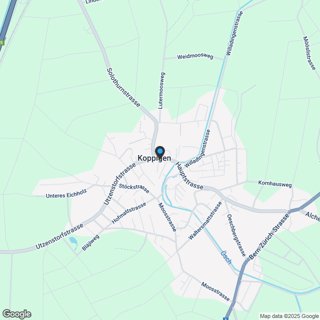 Unglaubliche 5.5 Zimmer Neubau-Dachwohnung in Koppigen - Karte