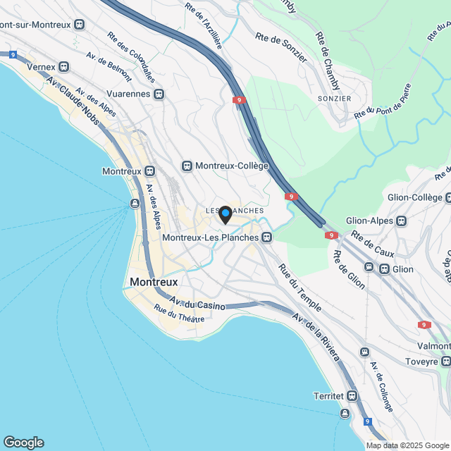 Jardins de la Baye Sunimmo bietet Ihnen eine 3,5-Zimmer-Wohnung Nr. 5 in einer außergewöhnlichen Umgebung in Montreux - Karte