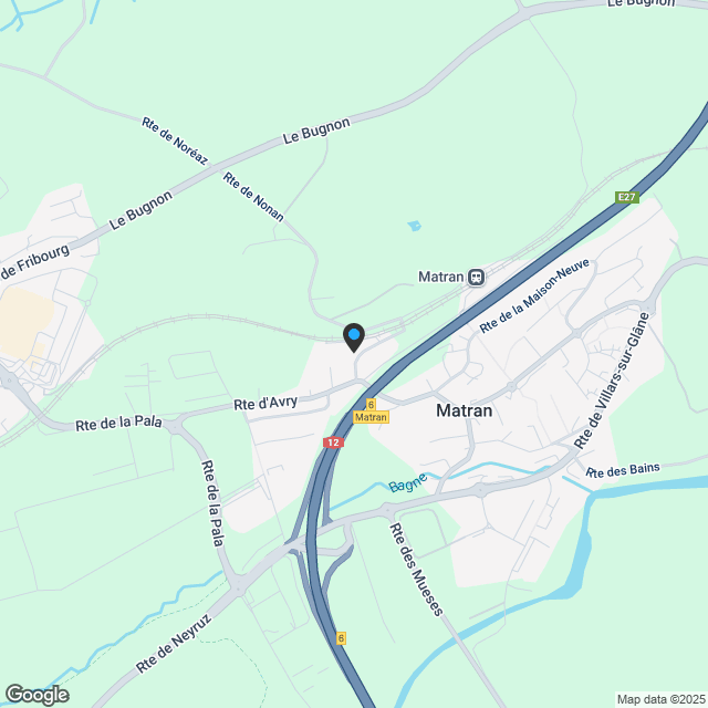 Schönes 2.5-Zimmer-Neubauapartment in Matran - Karte