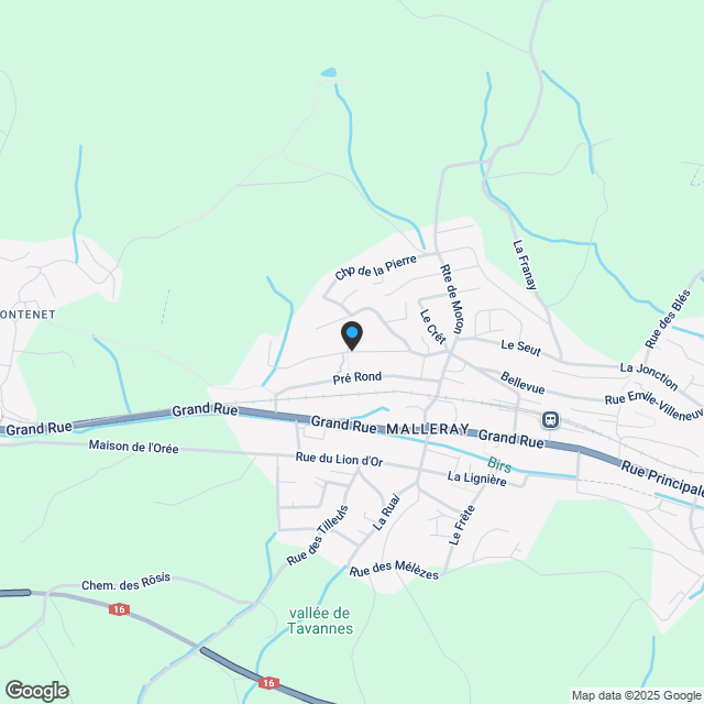 Einfamilienhaus, maison unifamiliale, 2735 Malleray - Karte