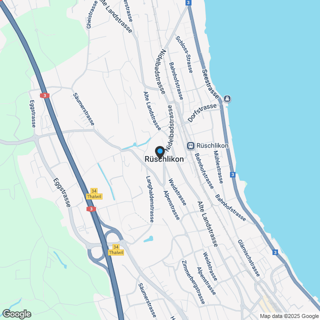Neubauprojekt HILLTOP Residences in Rüschlikon - Wohnen auf höchstem N - Karte