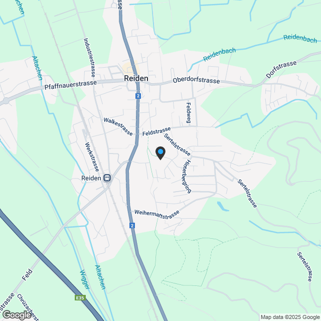 Wohnoase an der Rainlihalde, Reiden - Karte