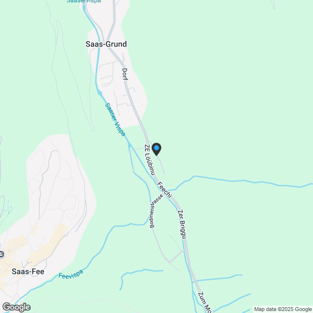 Snowfall Zen Lauinen Saas-Grund Neubau 2025 mit dem E-Skibus ohne Umsteigen zum Alpinexpress. Sichern Sie sich die letzte 4.5 Attikawohnung mit freier Sicht auf die Mischabelgruppe. - Karte