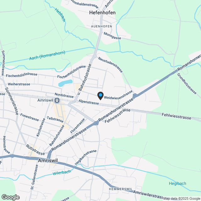 DUO Amriswil, exklusives Wohnen an einer der begehrtesten Lagen der Region - Karte