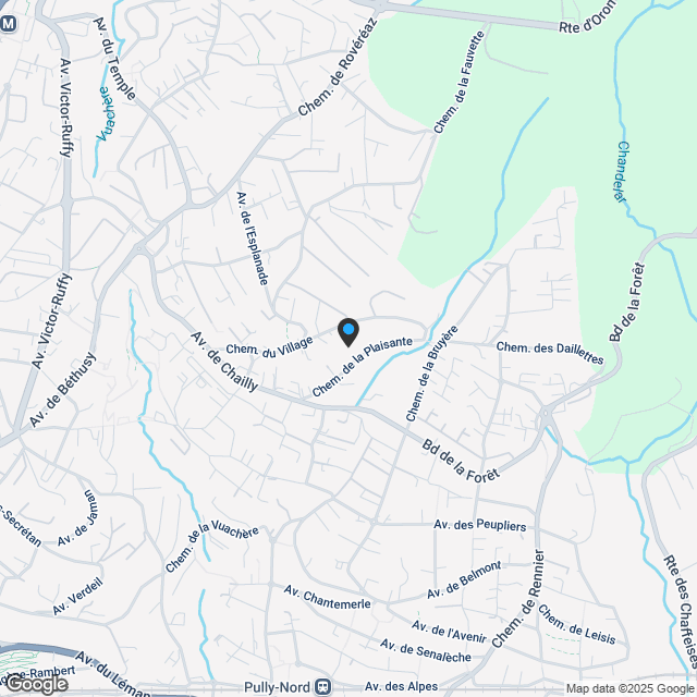 Neue Residenz in Chailly – Duplex mit 3.5 Zimmern und Südbalkon - Karte