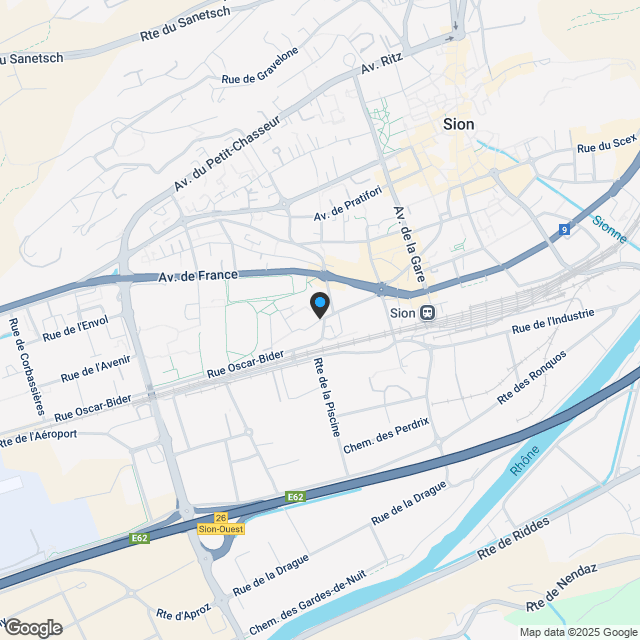 Appartement 4.5 pièces à Sion - Karte