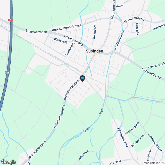 3.5 Zimmer - Wohnung EG - Karte