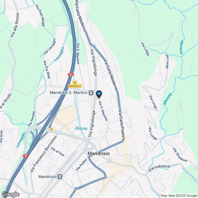 Modernes Dachgeschoss mit 3,5 Zimmern in Mendrisio - Karte