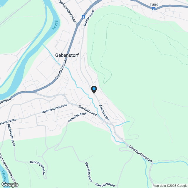 Geräumige 4.5-Zimmer-Terrassenwohnung in Gebenstorf - Karte