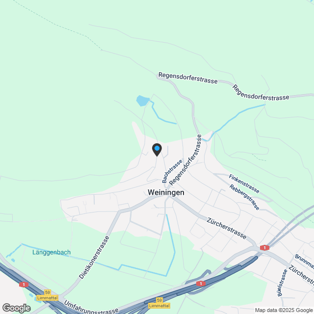 Neubauwohnung in Weiningen | Zu den Reben - Karte