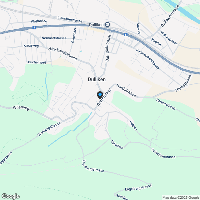 Moderne Architektur an bester Lage Einfamilienhaus mit Weitsicht in Dulliken - Karte