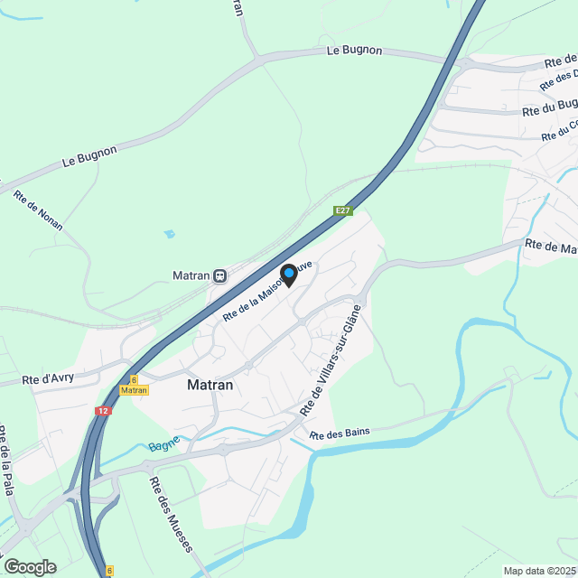 Angrenzende Villa 4.5 Zimmer in Matran - Karte