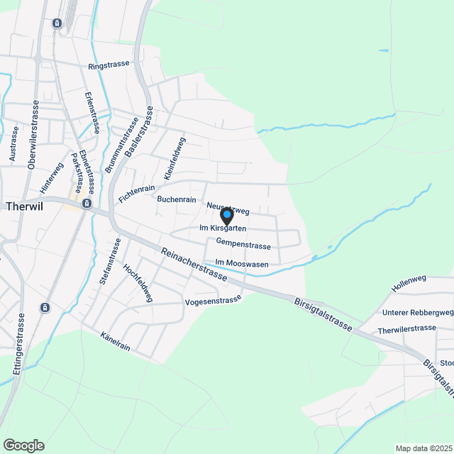 WOHNTRAUM FÜR FAMILIEN - FREISTEHENDES EINFAMILIENHAUS AM SONNENHANGus in Therwil - Karte
