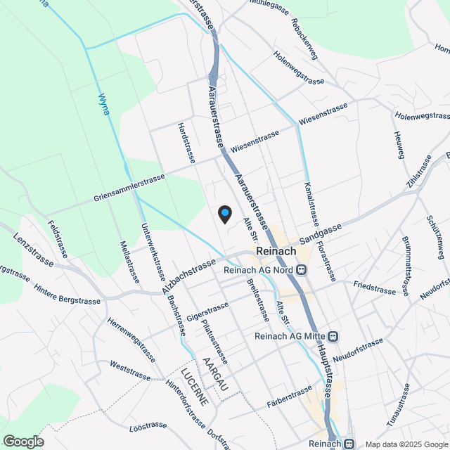 Wohnüberbauung ALZBACHFELD Reinach - 3.5-Zimmer-Attika-Eigentumswohnungen - Karte