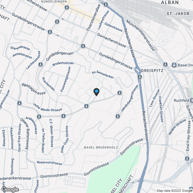Exklusive und moderne Gartenwohnung auf dem Bruderholz - individuelle Finanzierung - A1 - Karte