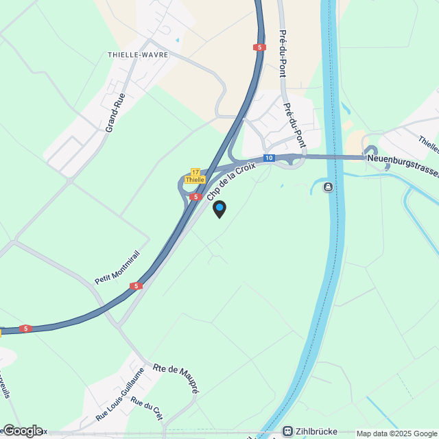 Résidence "Les Vergers" à Thielle - Karte