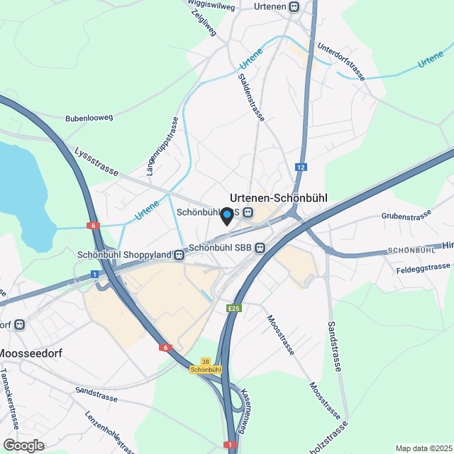 NEUBAU Viermoos - Wohnen an bester Zentrumslage von Urtenen-Schönbühl - Karte