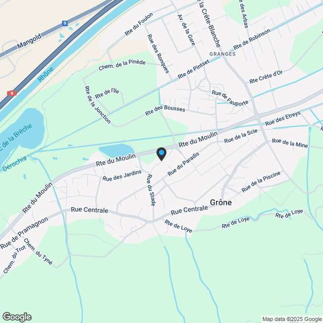 Appartement mit großem privatem Garten - Karte